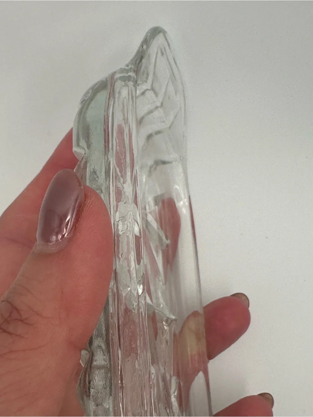 Vintage Cut Crystal Butter Dish Trinket Tray Soap Dish Vanity Catchall